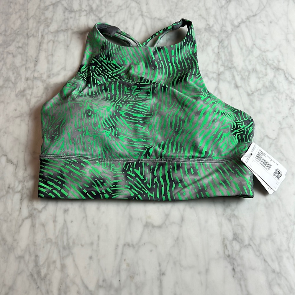 Lululemon SEAWHEEZE ENERGY BRA HIGH-NECK LONGLINE 4
Euphoria Fluro Green Multi